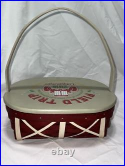 Field Trip 2016 Longaberger Basket With Liner And Lid Excellent Condition