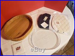 HTF Longaberger 2004 Collectors Club Tea Tray Basket Set