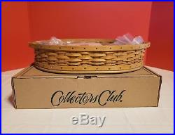 HTF Longaberger 2004 Collectors Club Tea Tray Basket Set