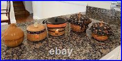 Halloween Longaberger Baskets (4) & Candy Dish (1)