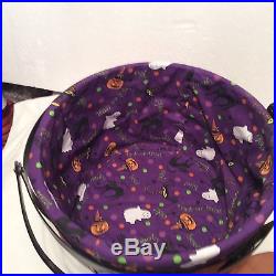 Halloween Wrought Iron Small Cauldron with Basket SET Longaberger New