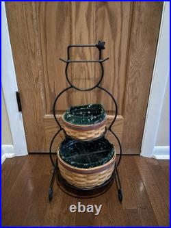 In Box Longaberger Wrought Iron Small Snowman Century 2000 Baskets Fabric Liners In Box Longaberger Wrought Iron Small Snowman Century 2000 Baskets Fabric Liners