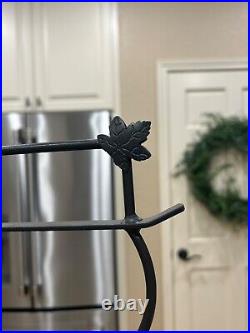 In Box Longaberger Wrought Iron Small Snowman withFrosty and Frosty Jr Baskets
