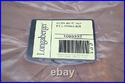 LONGABERGER 13 Round Keeping Basket with Divided Protector 2008 BRAND NEW