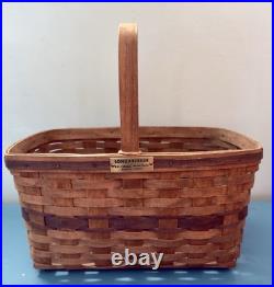 LONGABERGER 1983 JW Collection Market Basket Series 10083 Initials F. E. W. EXC