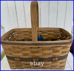 LONGABERGER 1983 JW Collection Market Basket Series 10083 Initials F. E. W. EXC
