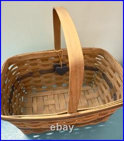 LONGABERGER 1983 JW Collection Market Basket Series 10083 Initials F. E. W. EXC
