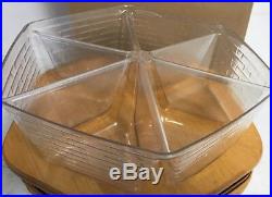 LONGABERGER 1997 HEXAGON BASKETS SET OF 3 WithLIDS & 4 PROTECTORS -NEW ITEMS