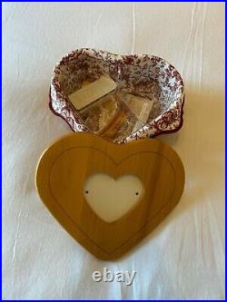 LONGABERGER 1999 LOVE TREASURES SWEETHEART Baskets Set of 3 with Liners, Protec