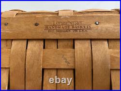 LONGABERGER 2006 Basket Small Storage Solutions Woodcraft Lid & Protector SET