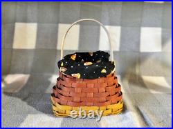 LONGABERGER 2010 HALLOWEEN CANDY CORN Basket FALL ORANGE Whitewashed YELLOW B2 LONGABERGER 2010 HALLOWEEN CANDY CORN Basket FALL ORANGE Whitewashed YELLOW B2