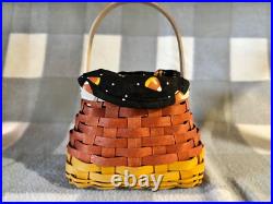 LONGABERGER 2010 HALLOWEEN CANDY CORN Basket FALL ORANGE Whitewashed YELLOW B2 LONGABERGER 2010 HALLOWEEN CANDY CORN Basket FALL ORANGE Whitewashed YELLOW B2