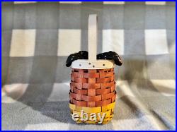 LONGABERGER 2010 HALLOWEEN CANDY CORN Basket FALL ORANGE Whitewashed YELLOW B2 LONGABERGER 2010 HALLOWEEN CANDY CORN Basket FALL ORANGE Whitewashed YELLOW B2