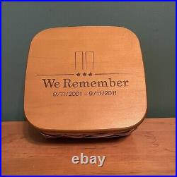 LONGABERGER 2011 WE REMEMBER Basket Remembrance 9/11 September 11