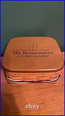 LONGABERGER 2011 WE REMEMBER Basket Remembrance 9/11 September 11