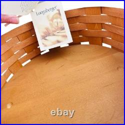 LONGABERGER 2012 CHRISTMAS COLLECTION 10 RED DRUM BASKET With LID & LINER