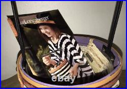 LONGABERGER 2013 Wicked Witch Halloween Basket Protector Broom? Handle +FLYER