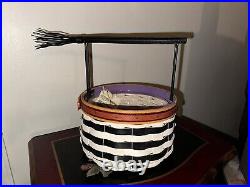 LONGABERGER 2013 Wicked Witch Halloween Basket Protector Broom? Handle +FLYER