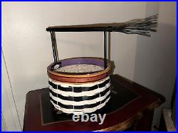 LONGABERGER 2013 Wicked Witch Halloween Basket Protector Broom? Handle +FLYER