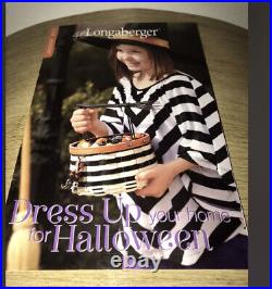 LONGABERGER 2013 Wicked Witch Halloween Basket Protector Broom? Handle +FLYER
