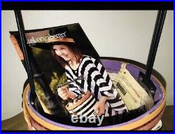 LONGABERGER 2013 Wicked Witch Halloween Basket Protector Broom? Handle +FLYER