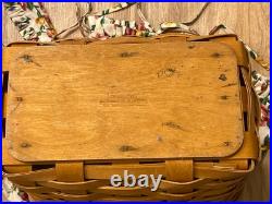 LONGABERGER BASKET LOT Of 11, 1991-2006 Various Types & Size Liners Signed Read