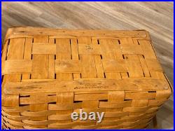 LONGABERGER BASKET LOT Of 11, 1991-2006 Various Types & Size Liners Signed Read