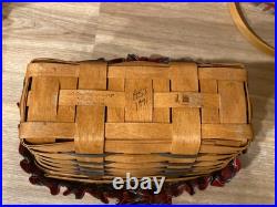 LONGABERGER BASKET LOT Of 11, 1991-2006 Various Types & Size Liners Signed Read