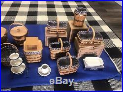 LONGABERGER Complete set of 12 Collectors Club JW MINIATURE BASKETS with EXTRAS