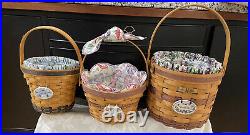 LONGABERGER Grandma Bonnie's May Series Baskets 13 of the 14 Baskets With Extras