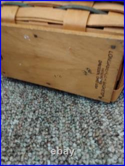 LONGABERGER HEARTLAND SERIES PURSE BASKET WithLID-SIGNED-USA VINTAGE 1996