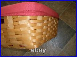 LONGABERGER LARGE STORAGE SOLUTIONS BASKET, PROTECTOR, LINER 2008 see descripti