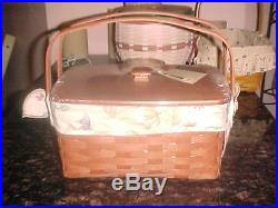 LONGABERGER Lunchbox BASKET Set RARE COLORS