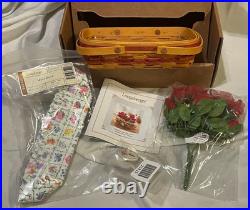 LONGABERGER Miniature Rose May Series Collectors Club Basket Combo NEW in Box