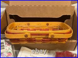LONGABERGER Miniature Rose May Series Collectors Club Basket Combo NEW in Box