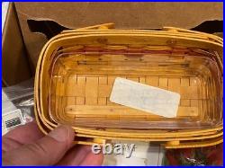 LONGABERGER Miniature Rose May Series Collectors Club Basket Combo NEW in Box