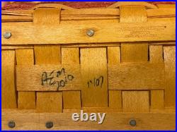 LONGABERGER Miniature Rose May Series Collectors Club Basket Combo NEW in Box
