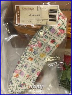 LONGABERGER Miniature Rose May Series Collectors Club Basket Combo NEW in Box