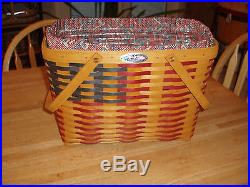 LONGABERGER PATRIOTIC COLLECTOR CLUB 25th ANNIVERSARY BASKET SET