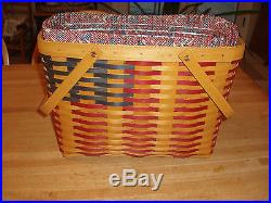 LONGABERGER PATRIOTIC COLLECTOR CLUB 25th ANNIVERSARY BASKET SET