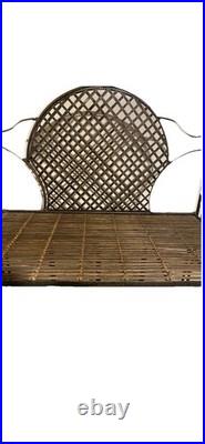 LONGABERGER Vintage WROUGHT IRON 5 TIER STAND SHELF RACK WICKER Bakers Garden