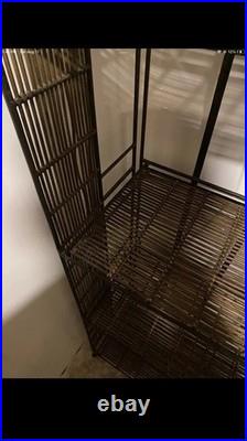 LONGABERGER Vintage WROUGHT IRON 5 TIER STAND SHELF RACK WICKER Bakers Garden