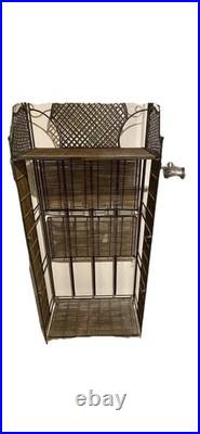LONGABERGER Vintage WROUGHT IRON 5 TIER STAND SHELF RACK WICKER Bakers Garden