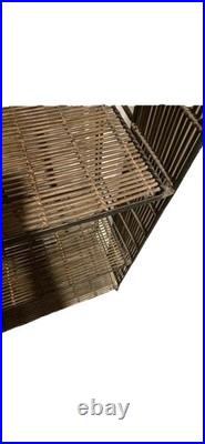LONGABERGER Vintage WROUGHT IRON 5 TIER STAND SHELF RACK WICKER Bakers Garden