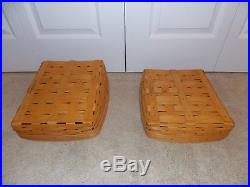 LONGABERGER Wrought Iron (PAPER TRAY STAND) + Classic Stain Basket Set