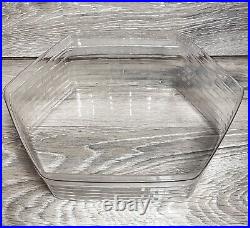 Large Longaberger 1997 Holiday Hostess Hexagon Basket Lid & 3 Plastic Liners