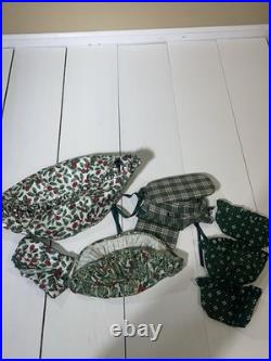 Large Vintage Longaberger Basket And Liner Lot Large Vintage Longaberger Basket And Liner Lot