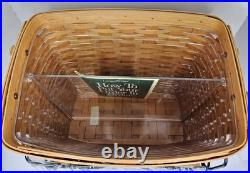 Longaberger 16 Newspaper Basket W Insert WithNEW Wrought Iron Stand & Wood Base Longaberger 16 Newspaper Basket W Insert WithNEW Wrought Iron Stand & Wood Base
