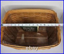 Longaberger 16 Newspaper Basket W Insert WithNEW Wrought Iron Stand & Wood Base Longaberger 16 Newspaper Basket W Insert WithNEW Wrought Iron Stand & Wood Base