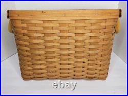 Longaberger 16 Newspaper Basket W Insert WithNEW Wrought Iron Stand & Wood Base Longaberger 16 Newspaper Basket W Insert WithNEW Wrought Iron Stand & Wood Base
